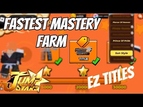 BEST WAY TO GET MASTERY + TITLES | JUMP STARS