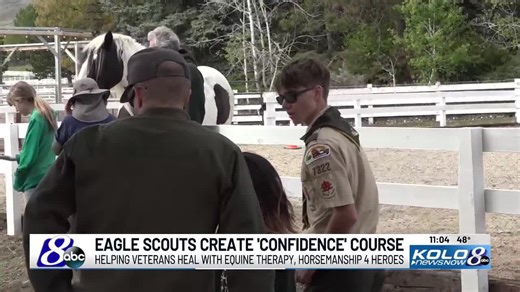 Eagle Scout helps to build ‘confidence course’ for equine assisted veteran therapy program