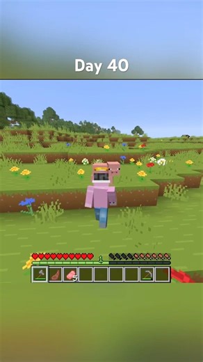 Day 40: One thing everyday until I beat Minecraft #minecraft #shorts #short #shortsfeed #mcsr #fyp