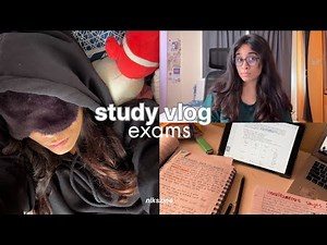 *class 12* INDIAN STUDENT STUDY VLOG 💌 preboards, last minute cramming, yogurt bowl & 5 am mornings