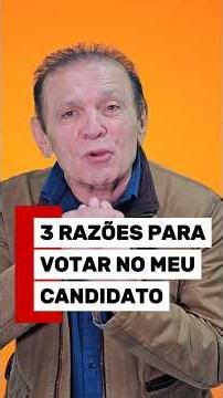 3️⃣ RAZÕES para votar no meu candidato #revisãodavidatoda #medeiros #inss #aposentadoria