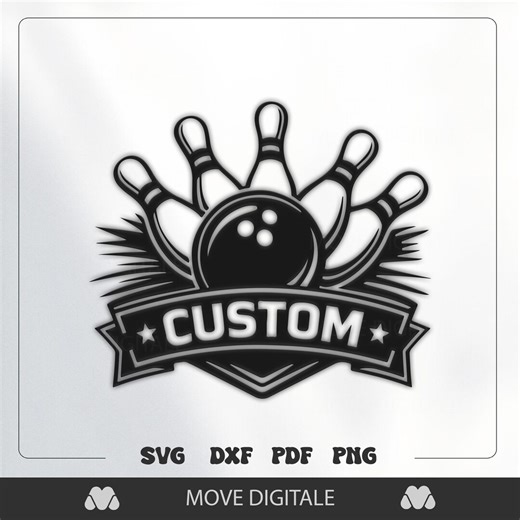 Custom Bowling Metal Wall Art SVG DXF - Personalized Bowling Sign CNC Plasma Laser Cut - Game Room Decor - Etsy