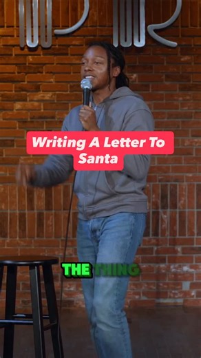 Josh Johnson on Instagram: "Writing a letter to Santa"