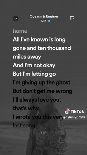 Oceans & Engines Full Song Lyrics by NIKI