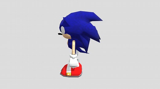 Sonic Adventure:Sonic,fixed hands - Download Free 3D model by gavinwgunn