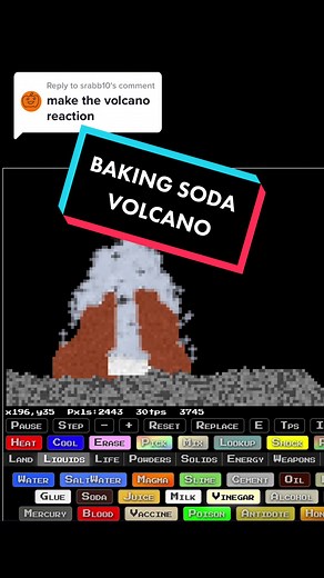 Creating a Baking Soda Volcano in Sandboxels: Step-by-Step Guide