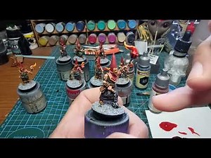 painting quick flames / fire using army painter speed paints