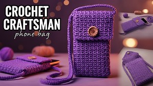 Crochet phone bag pattern – how to make a stylish crochet phone case!