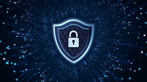 Cyber security data network protection. Digital network background. security information privacy idea, data protection protocol secure connection information. finance data privacy VPN. 3D Illustration