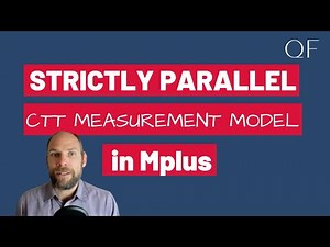 Strictly Parallel CTT Measurement Model in Mplus