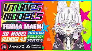 VTube Tenma Maemi - 3D Model Blender