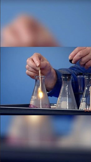 🔥 Fire + Pure Oxygen = THIS Reaction! | Science in Seconds #Shorts