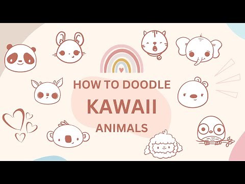 Cute Animals Galore: 50 Circle-Based Doodles for Beginners 🎨🐰🐹