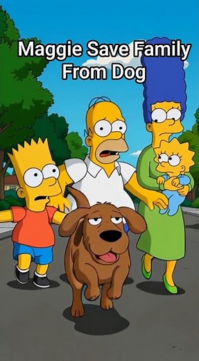 Maggie Simpson Saves Family from Dangerous Dog | Brave Hero Moment