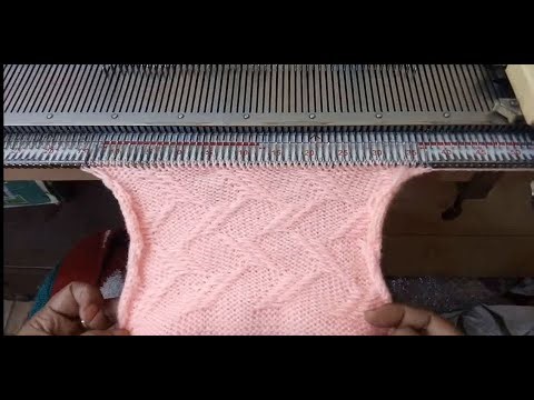 Sweater Single Design 0189 How to make it using Punch Card Machine in Hindi | Sweater Designs By ...