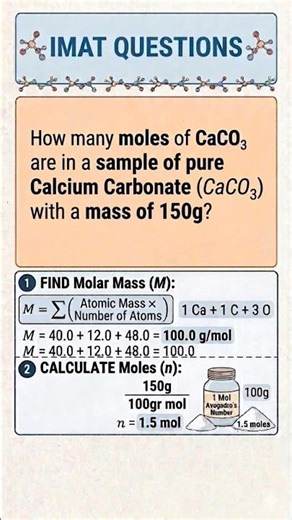 IMAT chemistry question
