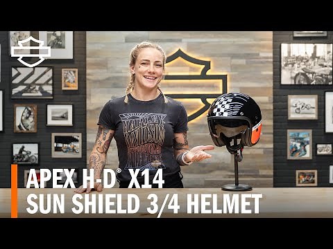 Harley-Davidson Apex Sun Shield X14 3/4 Motorcycle Helmet Overview