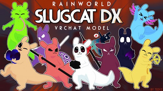 Slugcat DX (Rainworld) - Customizable VRChat model base