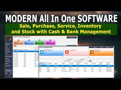 I built an All-in-One ERP for Small Businesses (Sale, Service, Stock Inventory & Accounting)