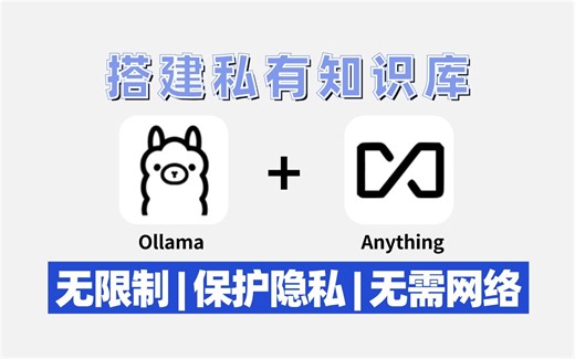 详细解析！3分钟Ollama+AnythingLLM搭建私有知识库，无限制|保护隐私|无需网络，小白轻松上手大模型！