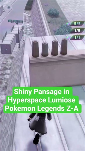 Shiny Pansage! Got all three monkeys now! #pokemonlegendsza #pokemon #shinypokemon