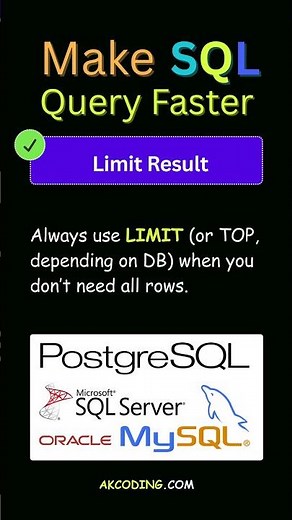 SQL Performance Tuning: Limit Result Set Early(LIMIT, TOP)