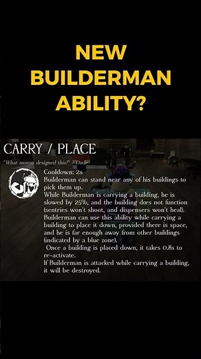 NEW BUILDERMAN ABILITY? #roblox #forsaken #update #builderman #gaming #games
