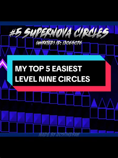 Top 5 Easiest Stylish Nine Circles Levels - Geometry Dash