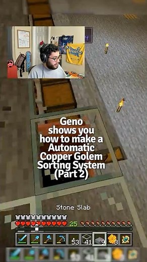 Geno shows you how to make a Automatic Copper Golem Sorting System (Part 2)