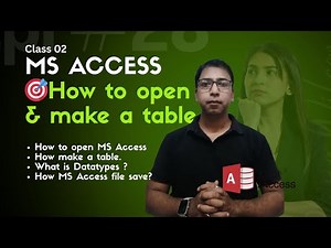 How to Open MS Access and Create a Table | MS Access Table Tutorial for Beginners | SACSM Assam