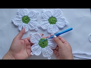 How to make a crochet flower| crochet flower for beginners | crochet tutorial #diy #craft