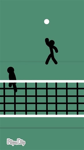 stickman volleyball serve