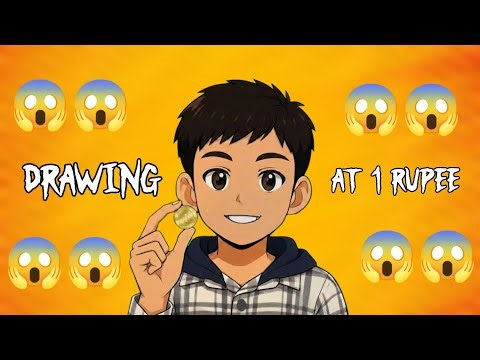 1 Rupee Drawing Challenge 🔥#viral#trending#art