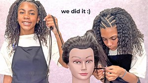 Twins tackle hair braiding lessons! 🥰 | McClure Kids