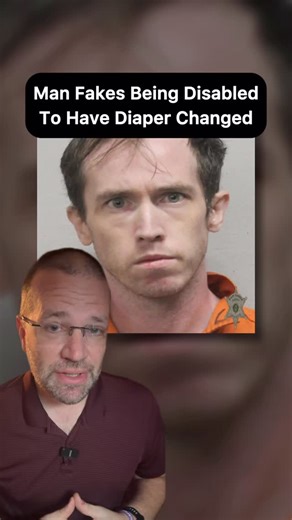 Robbie Harvey on Instagram: "Man Pretends to be Disabled to have Diaper Changed."