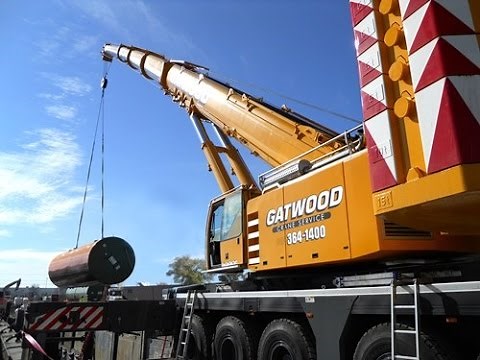 Construction Video For Kids - Crane at Work on Real Jobsite Xcell Int