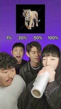 1% vs 30% vs 50% vs 100% Beatbox Challenge #beatbox #tiktok #magic