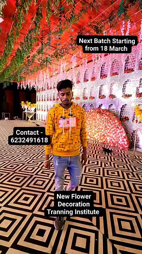 1.9K views · 11 reactions | Next Batch Starting from 18 March #events #decor #decoration #tent | New Flower Decoration Gadarwara | Facebook