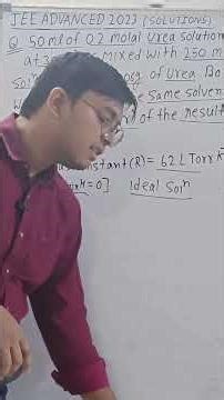 JEE ADVANCED PYQ 2023 (CH - SOLUTIONS) #jee #chemistry #exam #education #new #viralvideo #iitjee