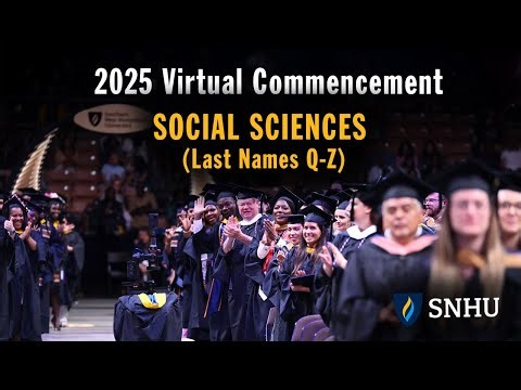 Virtual Commencement: Social Sciences (Last Names Q-Z), Saturday, Dec 13 at 3pm ET