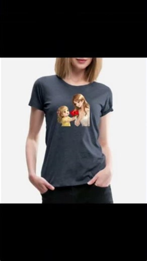 Hibiscus Moment: Mother & Daughter on Women's Premium T-Shirt