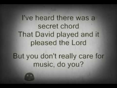John cale - Hallelujah ( Lyrics )