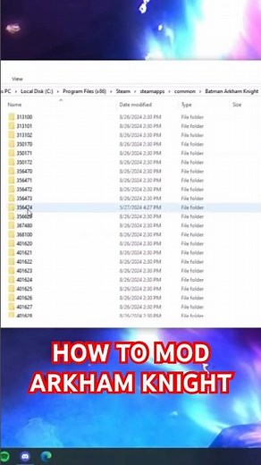 ARKHAM KNIGHT MOD TUTORIAL #batmanarkhamknight #batmanarkham #batman #gaming #games #mods #shorts