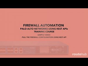 FIREWALL AUTOMATION WITH PALO ALTO NETWORKS | SAMPLE VIDEO