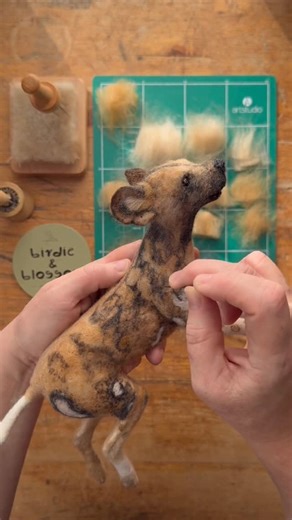 Tracey Turner | Fibre Artist | Needle-Felted African Wild Dog This sculpture is all about capturing the energy of the painted wild dog — the fluid movement and those... | Instagram