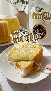This Whipping Cream Pound Cake is going to be a family favorite! Topped with delicious icing, it is the perfect treat to make for Thanksgiving. ☺️ | White Lily Baking