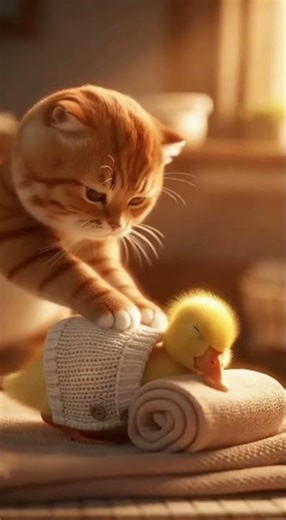 Cat Acts Like a Human Nanny… Then Become a chef
