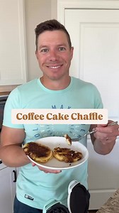 A breakfast recipe that starts the day out right! The only question is - how will you make your coffee?! . Recipe on our blog, link in profile! www.simplefunketo.com/blog/coffeecakechaffle . Recipe: For the Chaffle: 1 Tablespoon Butter 1 Egg 1/2 Teaspoon Vanilla 2 Tablespoons Almond Flour 1 Tablespoon Coconut Flour 1/8 Teaspoon Baking Powder 1 Tablespoon Sweetener For the Crumble: 1/2 Teaspoon cinnamon 1 Tablespoon melted butter 1 teaspoon Sweetener 1 Tablespoon chopped pecans Makes 2! . #coffee