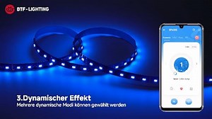 BTF-LIGHTING RGBCCT 5 Farben in 1 5050SMD LED Streifen DC12V 5M 60LEDs/m 300LEDs RGB+Warmweiß+Kaltweiß Schwarz PCB IP30 Nicht-Wasserdicht für Innen Dekoration(Controller und Netzteil nicht enthalten)