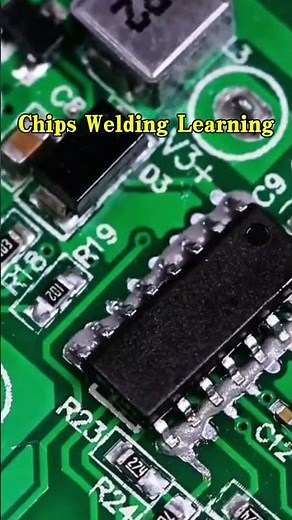 Chips Welding Learning #aiot #circuits #pcba #industrialelectrician #smt #electronics #engineer